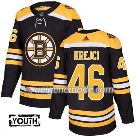 Kinder Eishockey Boston Bruins Trikot David Krejci 46 Adidas 2017-2018 Schwarz Authentic